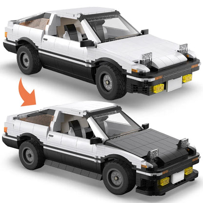 Voiture à Construire CaDA – Toyota AE86 Initial D (1324 pièces, motorisable)