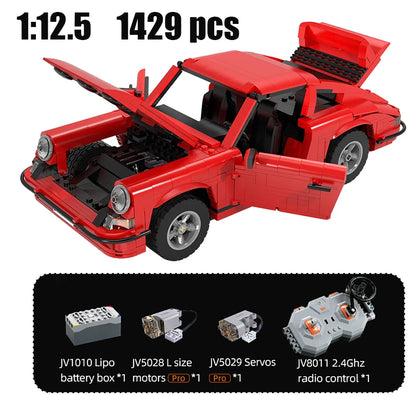 Voiture de Sport Classique CaDA – Kit Télécommandé à Construire (1429 pièces, Échelle 1:12.5)