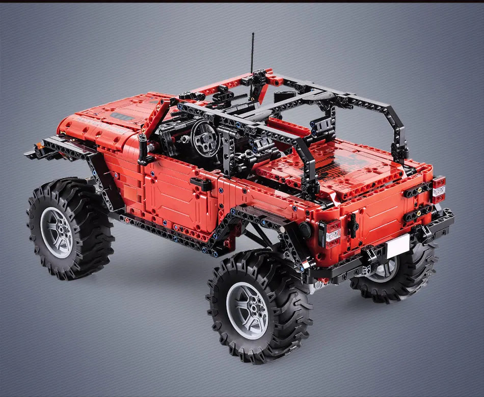 Voiture 4x4 Télécommandée à Construire – CaDA Adventurer (1941 pièces, LED, 3 moteurs)