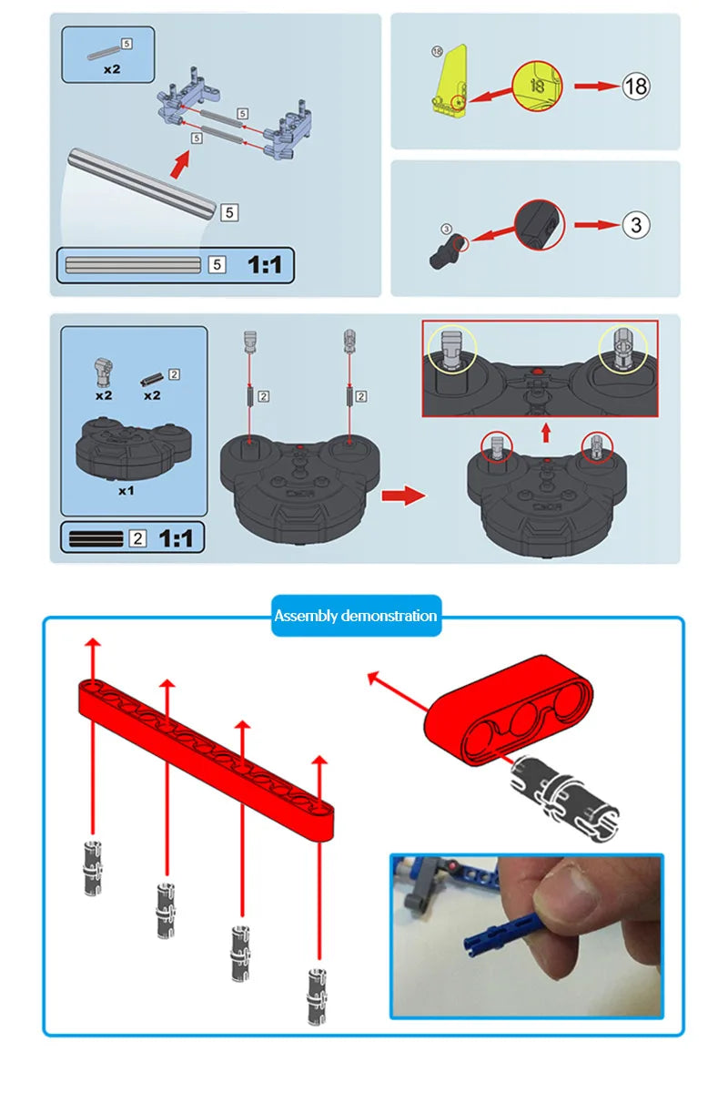 4x4 Tout-Terrain Télécommandé – CaDA® (533 pièces)
