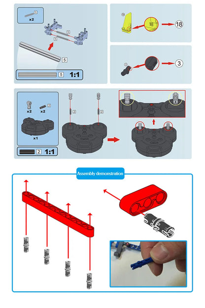 4x4 Tout-Terrain Télécommandé – CaDA® (533 pièces)