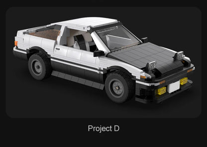 Voiture à Construire CaDA – Toyota AE86 Initial D (1324 pièces, motorisable)