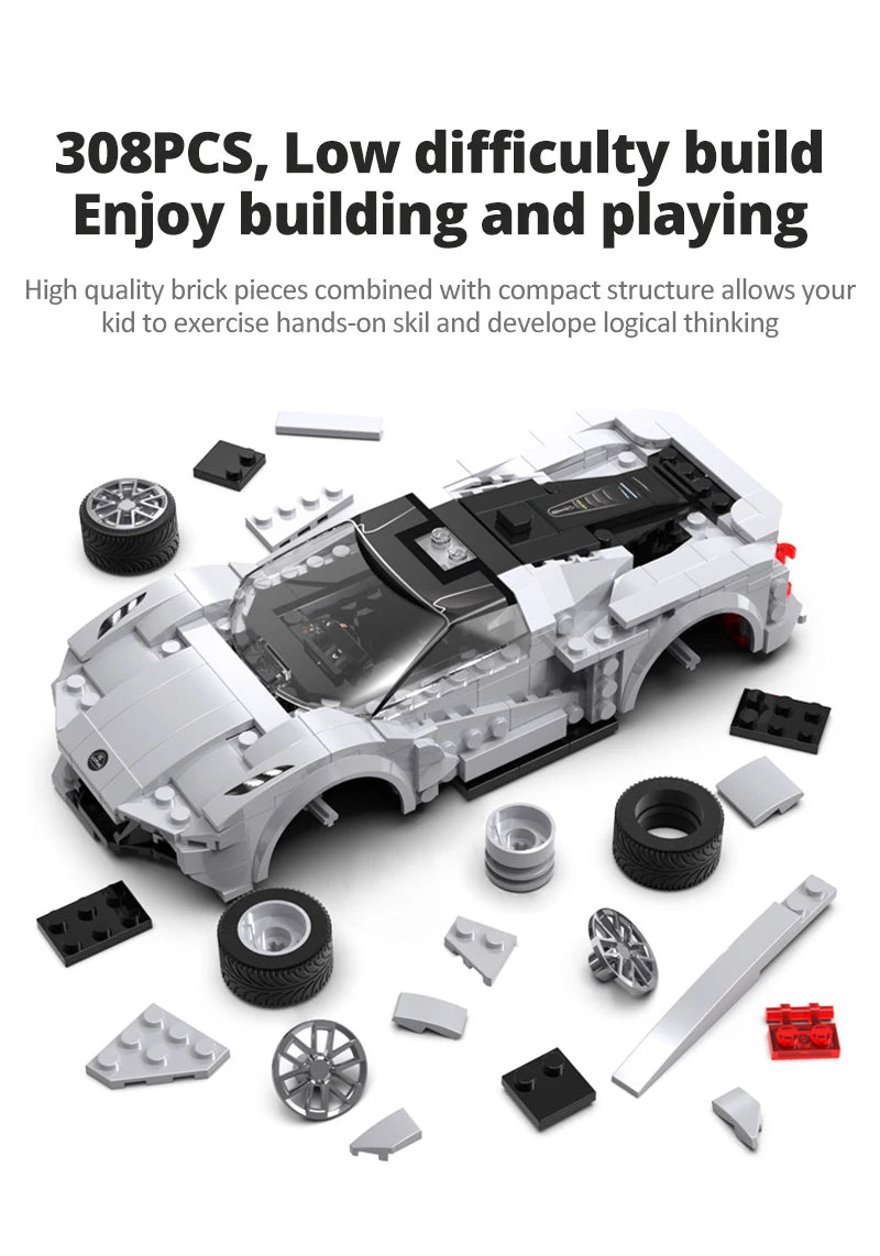 Voiture de Sport Télécommandée à Construire – CaDA Storm (308 pièces)