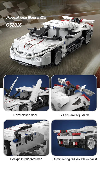 Voiture de Course Télécommandée CaDA – 387 pièces (3 Modèles au Choix)