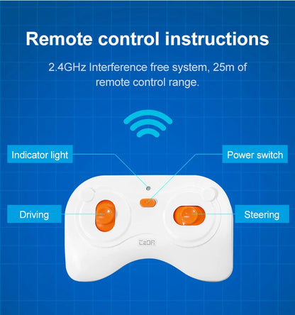Voiture de Course Télécommandée CaDA – Modèle Blue Knight (325 pièces)