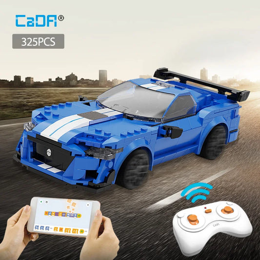 Voiture de Course Télécommandée CaDA – Modèle Blue Knight (325 pièces)