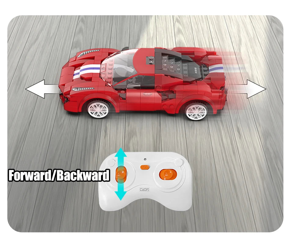 Voiture de Course Télécommandée CaDA – Modèle Red Striker (306 pièces)