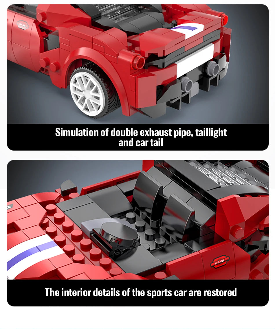 Voiture de Course Télécommandée CaDA – Modèle Red Striker (306 pièces)
