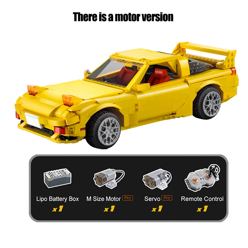 Voiture Tuning Télécommandée CaDA – Modèle Street Racer 1:12 (1552 pièces)