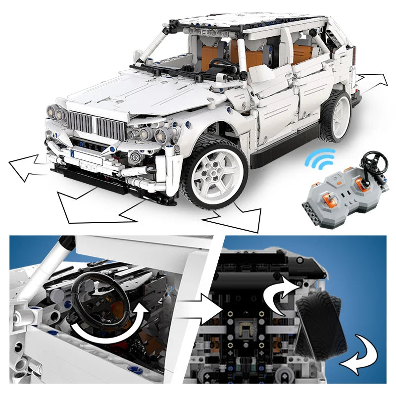 Voiture Télécommandée CaDA – Modèle Warrior H2 SUV (2208 pièces)