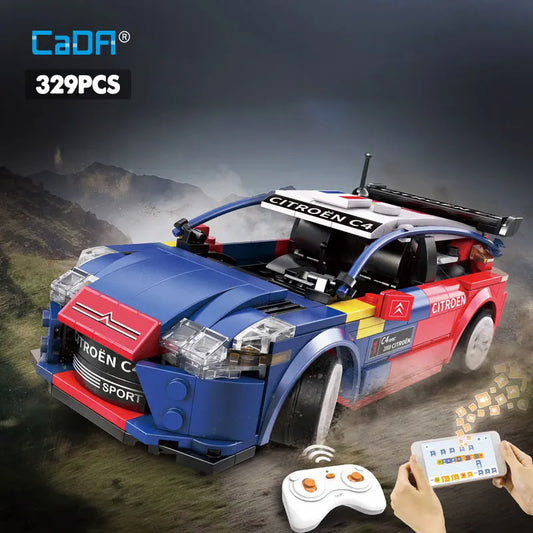Voiture de Rallye Télécommandée CaDA – Citroën C4 WRC (329 pièces)