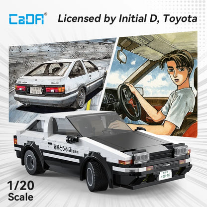 AE86 Trueno Initial D – Voiture Télécommandée à Construire (325 pièces, Échelle 1:20)