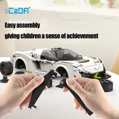 Voiture de Sport Télécommandée CaDA – Modèle Ghost Racer (322 pièces)