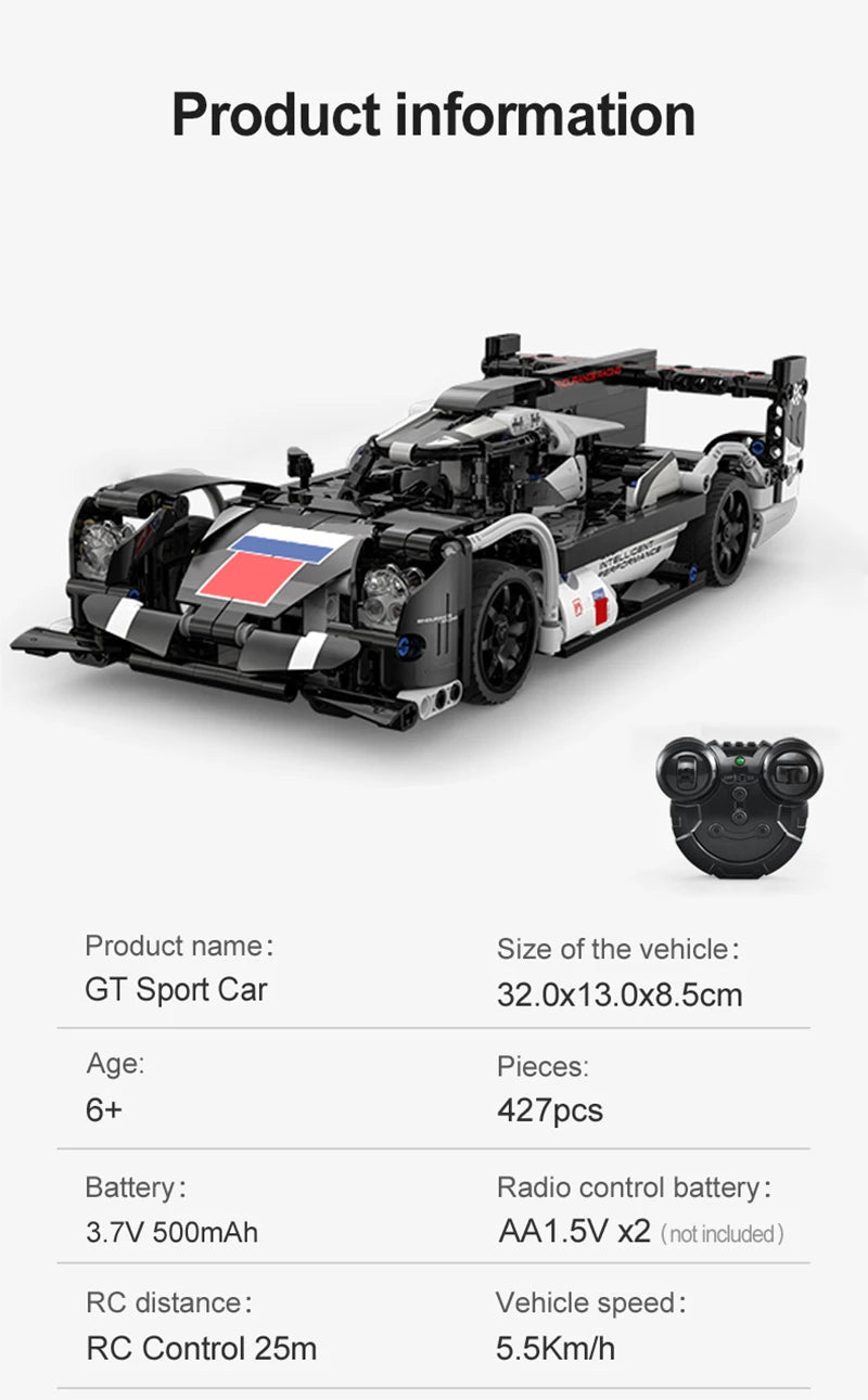 Voiture de Course GT Télécommandée – 427 Pièces