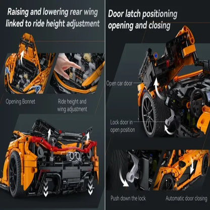 Supercar CaDA à Construire – Modèle 1:10 (3617 pièces)