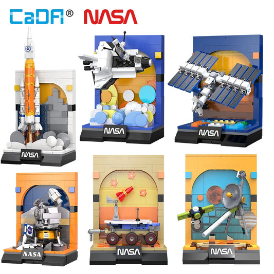 Mini Dioramas Officiels NASA à Construire – Collection Complète CaDA (6 modèles)
