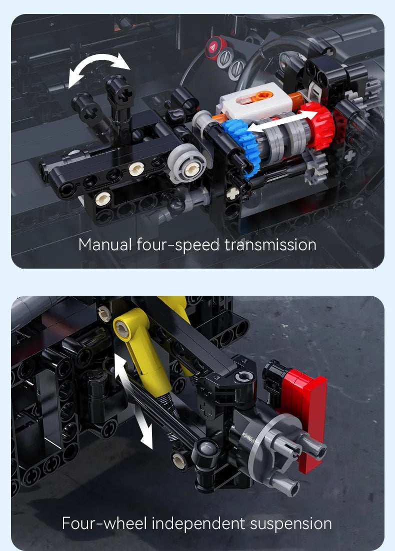 Mazda RX-7 CaDA – Supercar Télécommandée à Construire (3305 pièces, Échelle 1:8, Modèle Officiel)