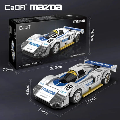 Mazda 787B (#18) – CaDA® Voiture de Course à Construire – 242 Pièces – Échelle 1:24