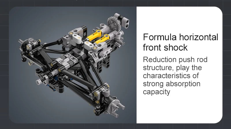 Voiture de Course CaDA Formule E – Modèle RC à Construire (1667 pièces, Échelle 1:8)