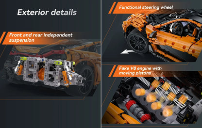 Supercar CaDA à Construire – Modèle 1:10 (3617 pièces)