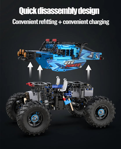 Voiture Tout-Terrain Télécommandée CaDA – Modèle 4x4 Power (699 pièces)