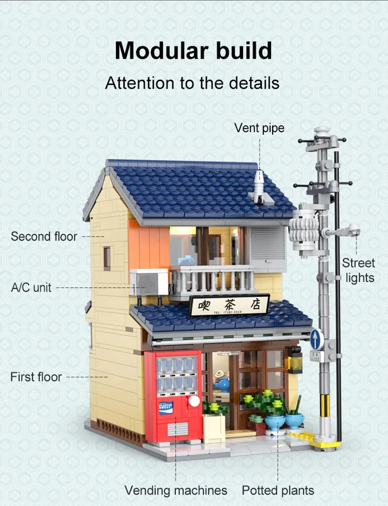 Maison de Thé Japonaise à Construire – CaDA C66010 (1200 pièces)