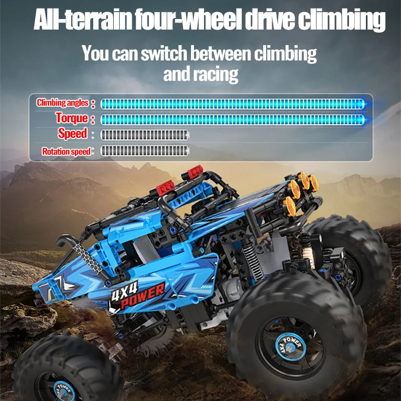 Voiture Tout-Terrain Télécommandée CaDA – Modèle 4x4 Power (699 pièces)