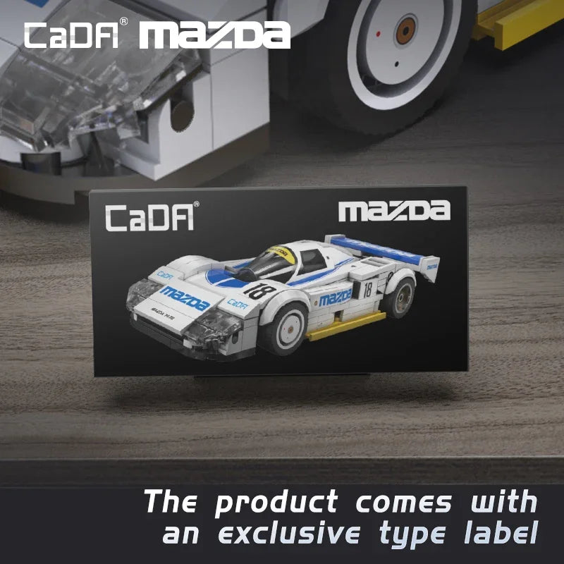 Mazda 787B (#18) – CaDA® Voiture de Course à Construire – 242 Pièces – Échelle 1:24