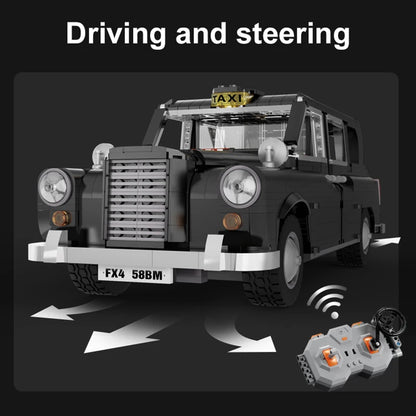 Voiture Télécommandée à Construire CaDA – London Taxi Noir (1871 pièces)