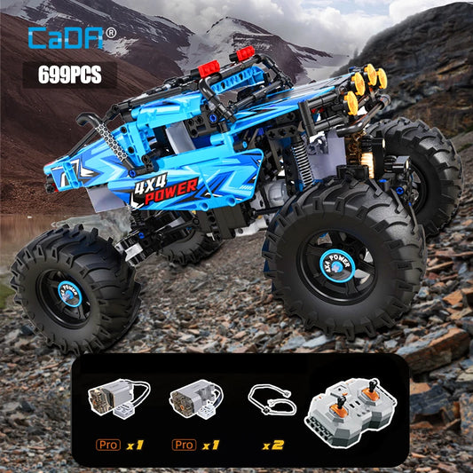 Voiture Tout-Terrain Télécommandée CaDA – Modèle 4x4 Power (699 pièces)