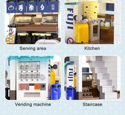 Maquette Japonaise à Construire – Steamed Bun Shop (1108 pièces)