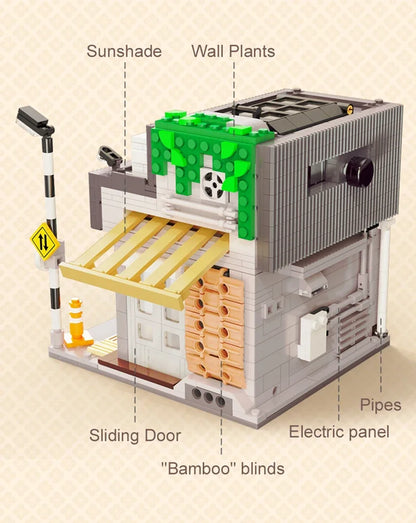 Café Japonais d’Été – Set de Construction CaDA (1116 pièces)