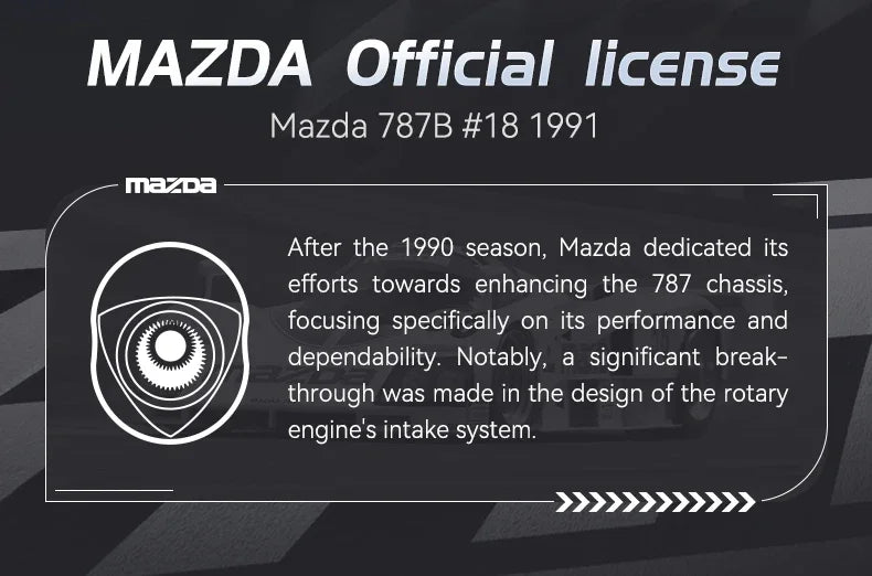 Mazda 787B (#18) – CaDA® Voiture de Course à Construire – 242 Pièces – Échelle 1:24