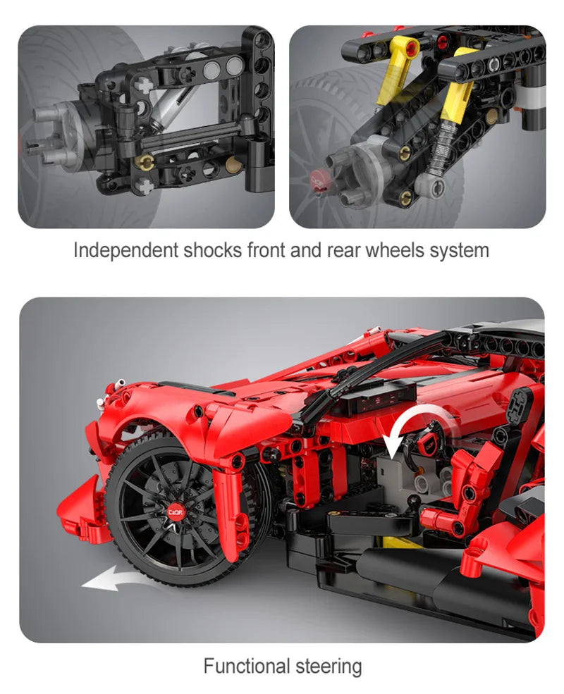 Voiture de Sport RC APE – CaDA C63005 (1823 pièces)