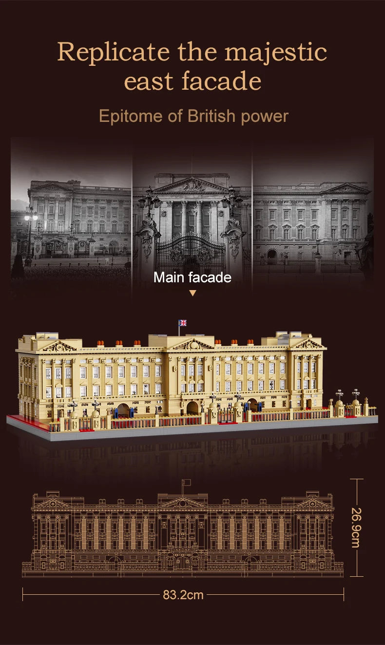 Palais de Buckingham à Construire – Modèle C61501W (5604 pièces)