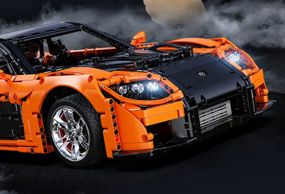 Mazda RX-7 CaDA – Supercar Télécommandée à Construire (3305 pièces, Échelle 1:8, Modèle Officiel)