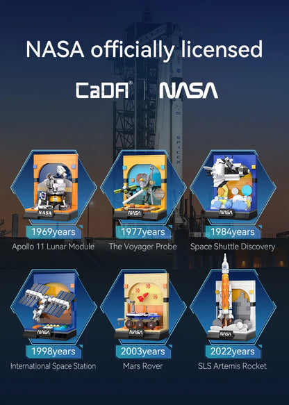 Mini Dioramas Officiels NASA à Construire – Collection Complète CaDA (6 modèles)