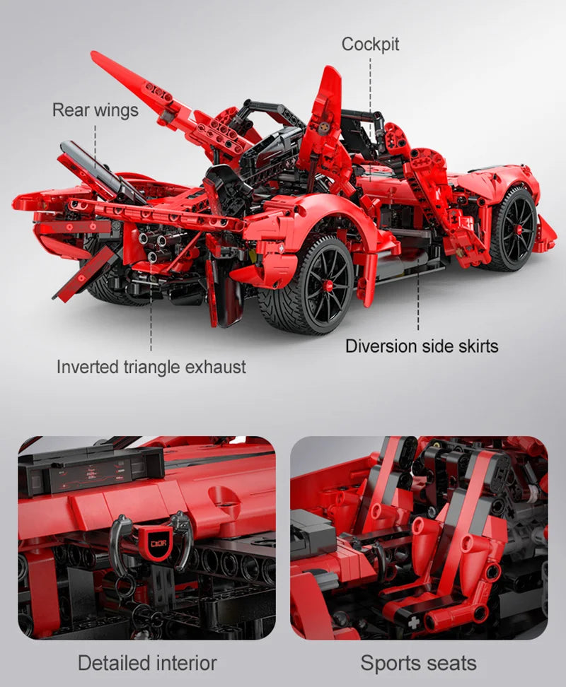 Voiture de Sport RC APE – CaDA C63005 (1823 pièces)