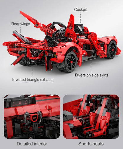 Voiture de Sport RC APE – CaDA C63005 (1823 pièces)