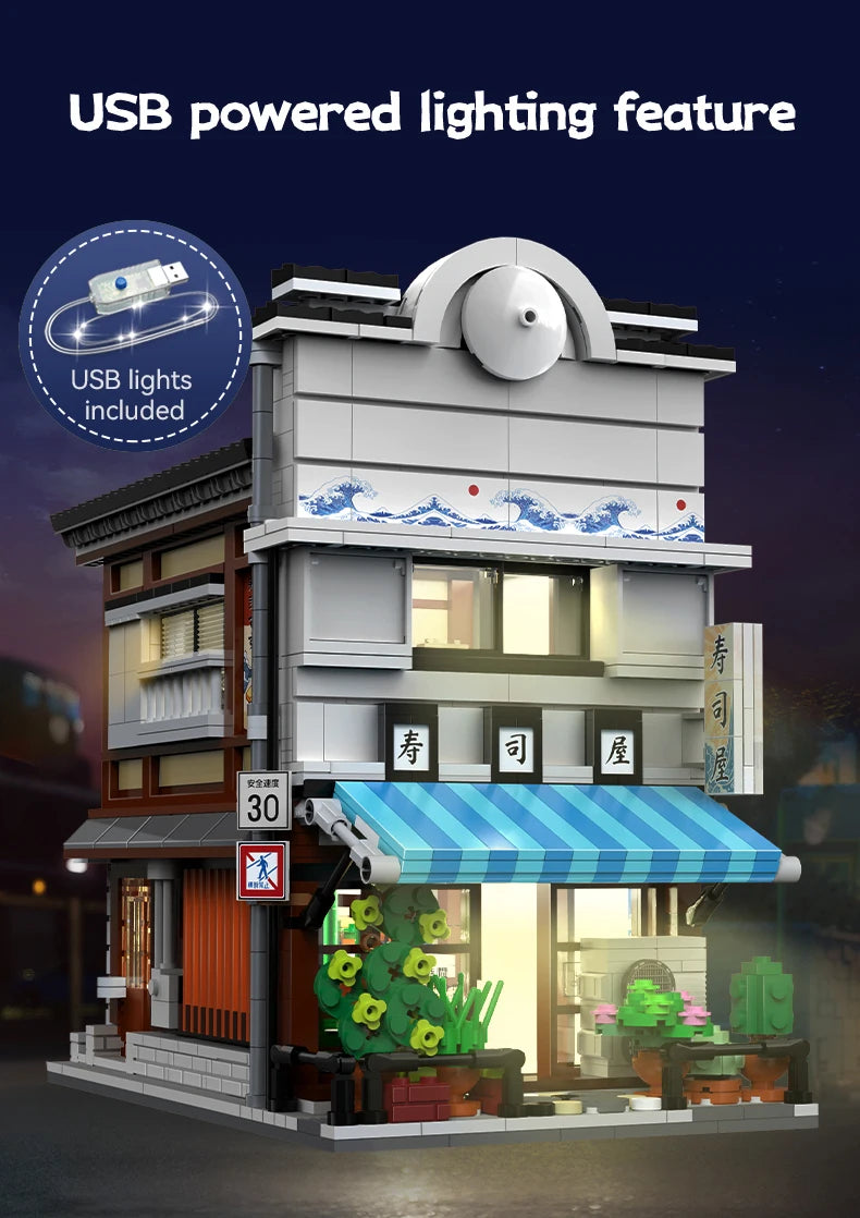 Boutique de Sushi Japonaise à Construire – CaDA (1665 pièces)