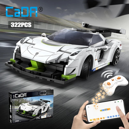 Voiture de Sport Télécommandée CaDA – Modèle Ghost Racer (322 pièces)
