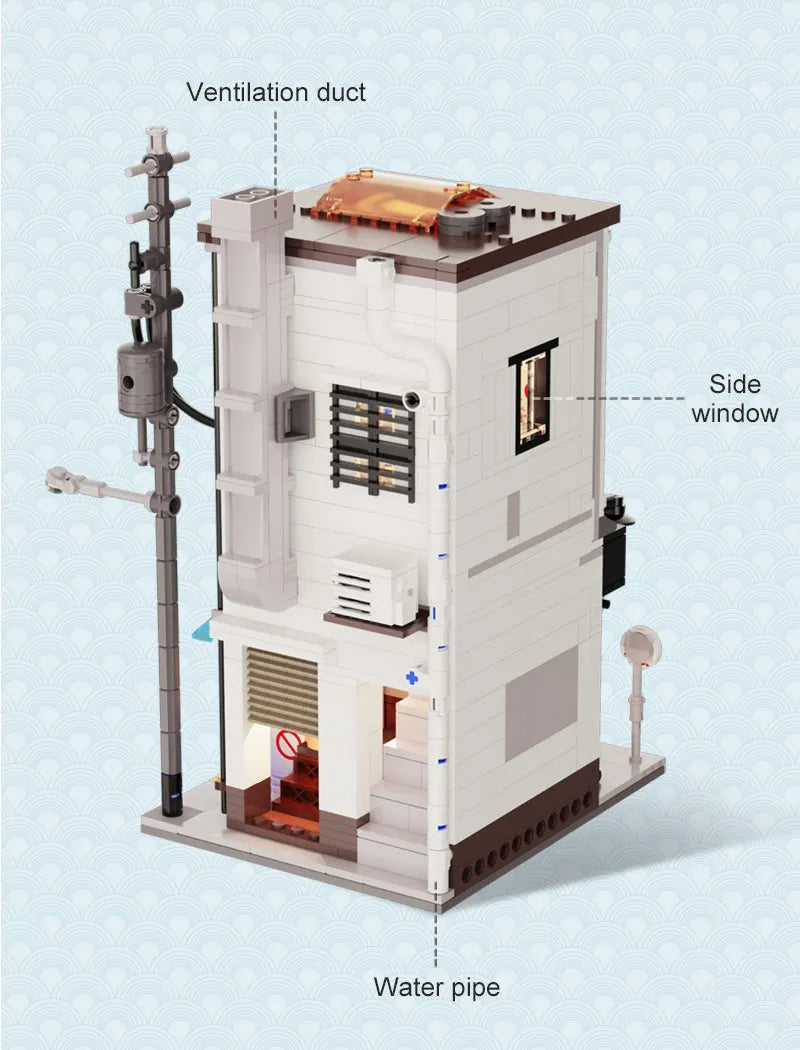 Maquette Japonaise à Construire – Steamed Bun Shop (1108 pièces)