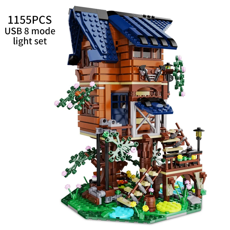 Cabane Perchée dans un Arbre – Modèle 4 Saisons (1155 pièces)