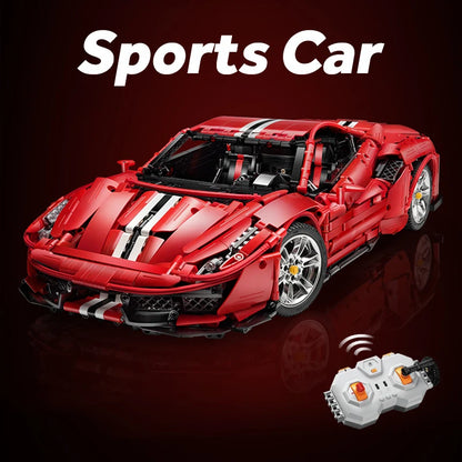 Voiture de Sport Télécommandée CaDA – Supercar Rouge (3187 pièces)