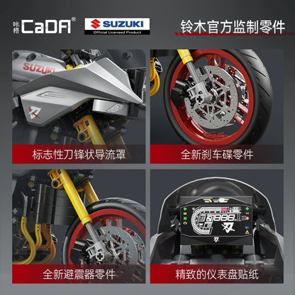 Moto de Construction CaDA – Suzuki Katana Officielle (1104 pièces)