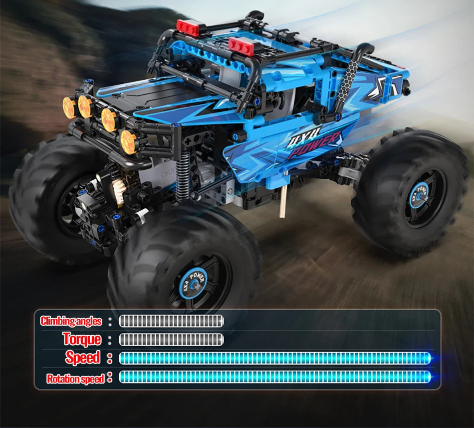 Voiture Tout-Terrain Télécommandée CaDA – Modèle 4x4 Power (699 pièces)