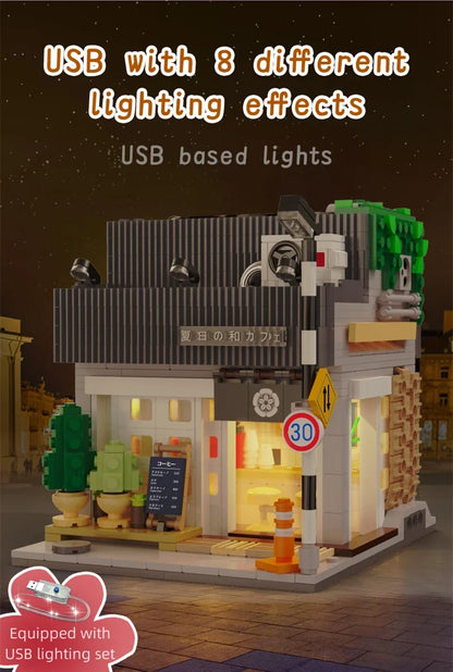 Café Japonais d’Été – Set de Construction CaDA (1116 pièces)