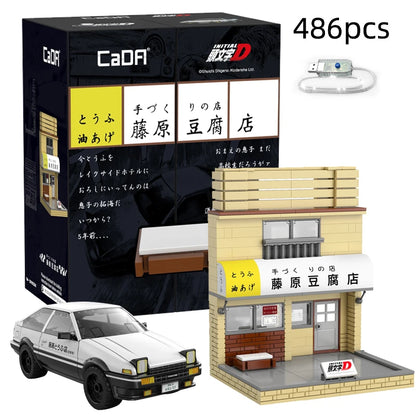 Diorama Japonais Initial D – Usui Parking + Tofu Shop (3 modèles disponibles)