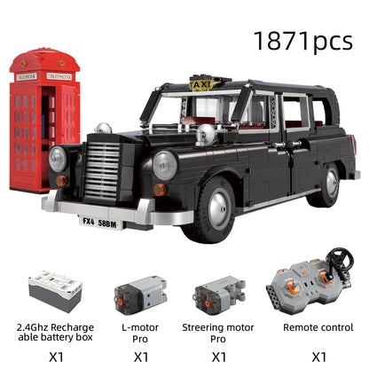 Voiture Télécommandée à Construire CaDA – London Taxi Noir (1871 pièces)