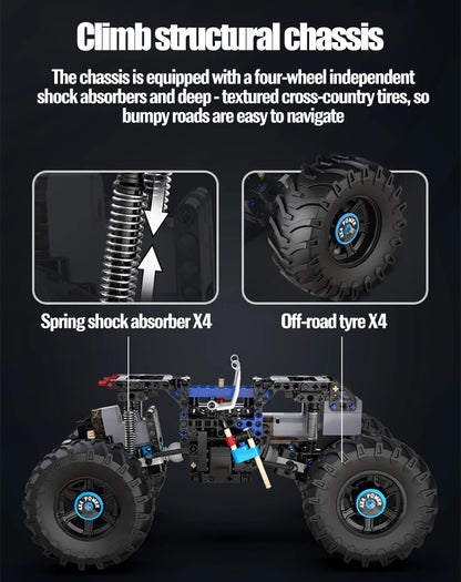 Voiture Tout-Terrain Télécommandée CaDA – Modèle 4x4 Power (699 pièces)